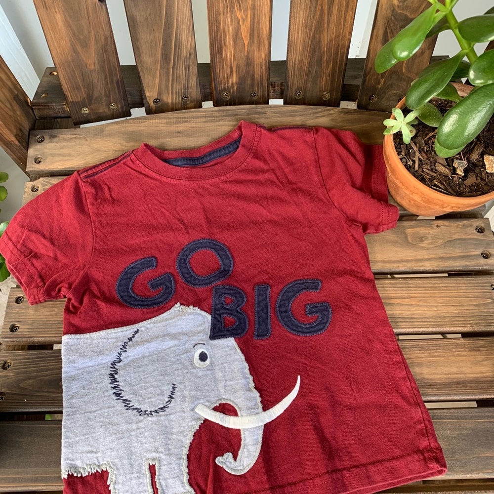 Gymboree Appliqué Elephant Tee 3t